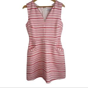 Anthro Cupcakes and Cashmere White and Pink Sheath Dress